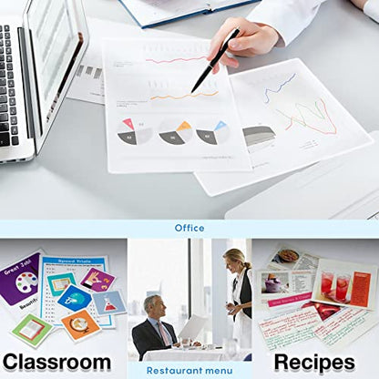50 Pack Laminating Sheets 9 x 11.5, 5mil Thermal Laminating Pouches, Clear Plastic Laminator Sheets for 8.5 x 11 Letter Size Paper, Lamination Sheets for Office, School & Home