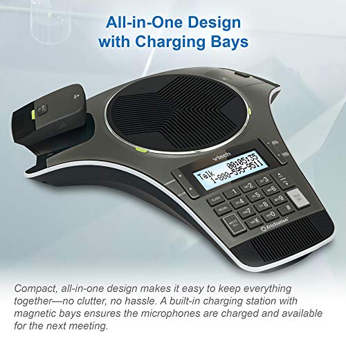 VTech VCS702 ErisStation DECT 6.0 Conference Phone - size: 2 microphones, style: Wired Base