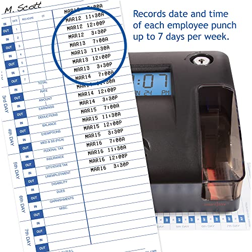 Pyramid Time Systems - 3600SSK1 Time Clock and Document Stamp - size: 5.8 x 6.8 Inch, style: Modern