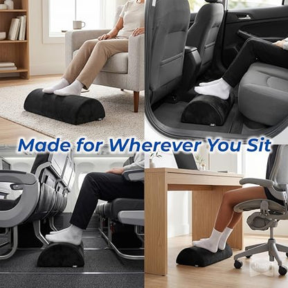 Sealy Foot Rest for Under Desk at Work – Ergonomic Foot-Stool, Foot-Rest for Couch – Versatile Footrest Underdesk for Office & Home, Small Foot-Rest for Chair, Heated Footrest Under Desk