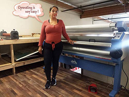 US Stock Wide Format Laminator 55in/63in Full-Auto Cold Laminating Machine With Trimmer - Roll to Roll Large Format (55 Inch)