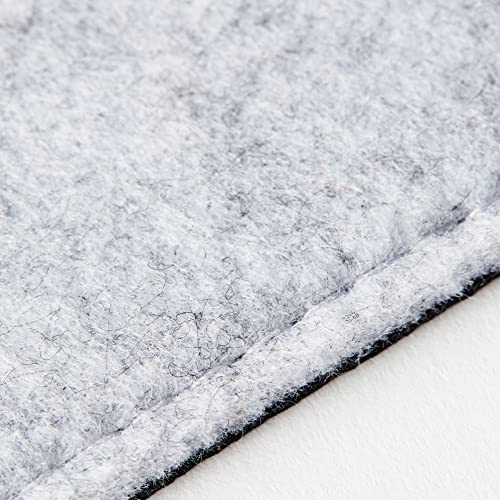 Premium Felt Desk Mat | Medium 12" x 36" | Multifunctional Desk Pad for Home Office | Light Gray - color: Light Gray, size: 12" x 36"
