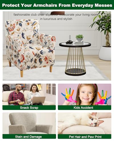 CRFATOP Accent Chair Cover, Stretch Armchair Slipcover for Living Room - color: Color A18