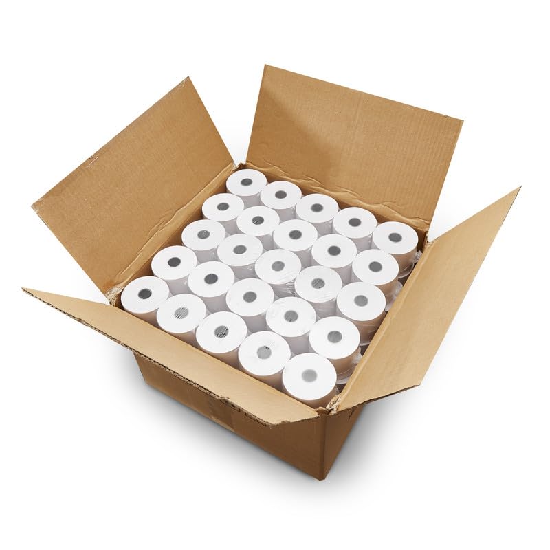 2 1/4 in x 150 ft Calculator Paper Rolls (100 Rolls – 55 GSM) 2.25" x 150' Adding Machine Tape 1-Ply Bond Receipt Paper for Sharp El-1750 1801 P23 XE A155 A152 A150 A130 ERC 340 380 322 ER 250 220