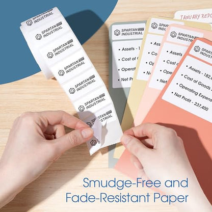 1.5" X 0.5" Direct Thermal Labels (23500 Count, 10 Rolls) | Barcode Stickers, File Folder Labels, Shelf Edge Identification - Compatible With Zebra Printers, NOT Rollo Compatible - size: 1.5" X 0.5"