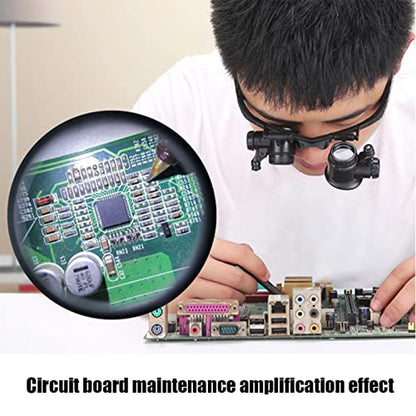 Magnifying Glasses with LED Light, LXIANGN Jeweler Loupe Watch Repair Magnifier with 8 Interchangeable Lens-2.5X 4X 6X 8X 10x 15x 20x 25x for Close Work,Not for Reading - color: 2.5x/4x/6x/8x/10x/15x/20x/25x