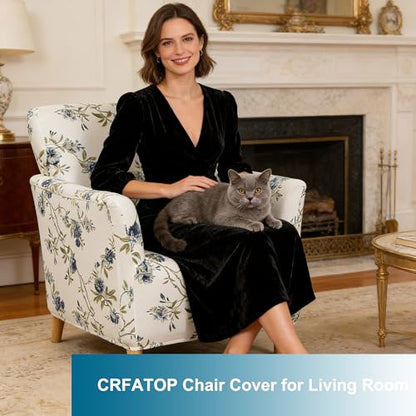 CRFATOP Accent Chair Cover, Stretch Armchair Slipcover for Living Room - color: Color A17