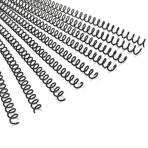 Rayson Plastic Binding Coil, 5/16", 3:1 Pitch, 40 Sheets, Black, 100 Pack - size: 5/16 inch (40 Sheet Capacity)