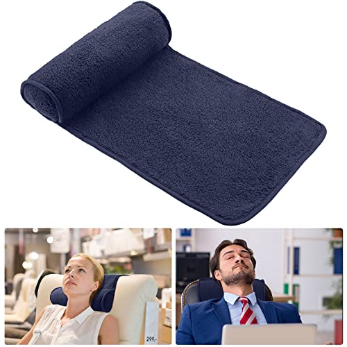 Weysat Recliner Pillow Neck Head Support Roll Non Slip Fleece Adjustable Neck Chair Headrest Cushion for Travel Home Office Recliner Couch Sofa Armchair Support and Pain Relief(Dark Blue) - color: Dark Blue