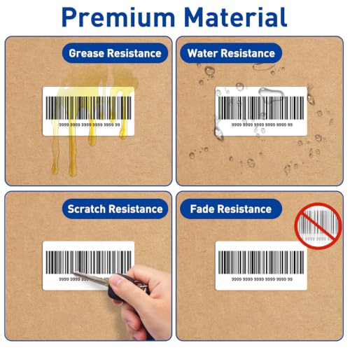 ESSENTIAL 2" x 1" Direct Thermal Barcode Labels, (1300 Labels, 1 Roll) - size: 2"x1"
