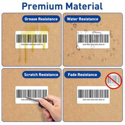ESSENTIAL 2" x 1" Direct Thermal Barcode Labels, (1300 Labels, 1 Roll) - size: 2"x1"