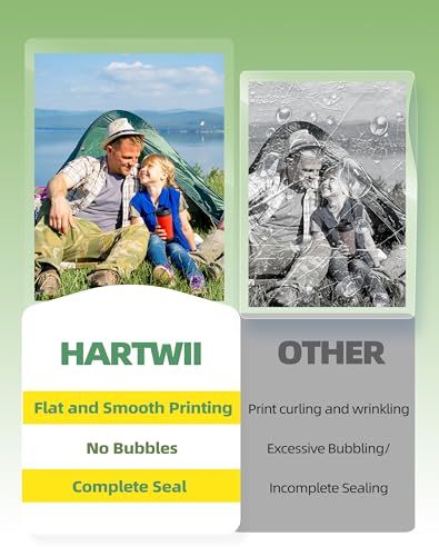100 Pack Thermal Laminating Pouches 5.3x7.4Inches 5mil Laminating Sheets for Photo Card Documents, Clear Rounded Corner, Crystal Clear, Dry-Erase Friendly, Compatible with Laminators - size: 5.3x7.4"_5mil