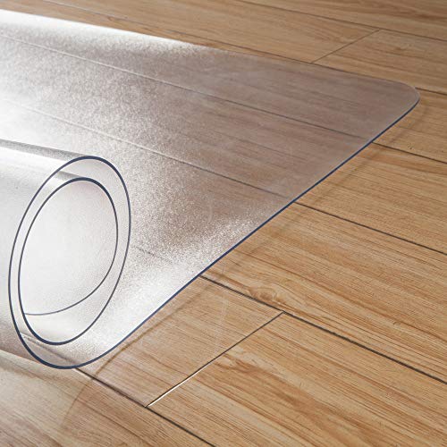 Kuyal Clear Chair mat for Hard Floors 48 x 48 inches Transparent Floor Mats Wood/Tile Protection Mat for Office & Home(48" X 48" Square) - size: 48" x 48" Square