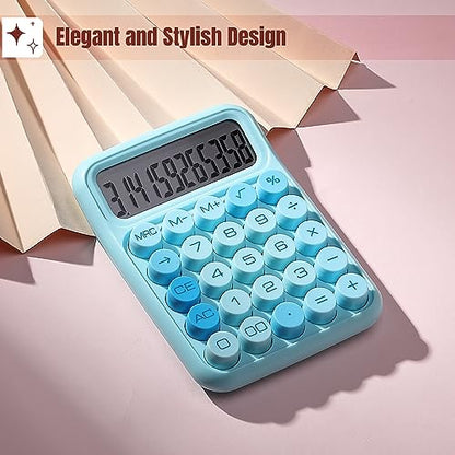 Mr. Pen- Mechanical Switch Calculator, 12 Digit Large LCD Display | Blue with Big Buttons, Mechanical Switch Calculator for Home, School, Office - color: Blue