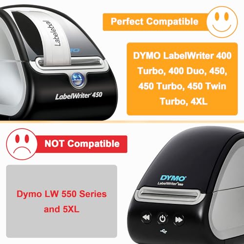 (4200 Labels/12 Rolls) Labelebal 12 Rolls Compatible with DYMO 30252,1-1/8" x 3-1/2"(28mm x 89mm) Direct Thermal Labels,Shipping Replacement Labels Compatible for DYMO LabelWriter Printer - color: Dm-30252-12 Rolls-4200 Pcs