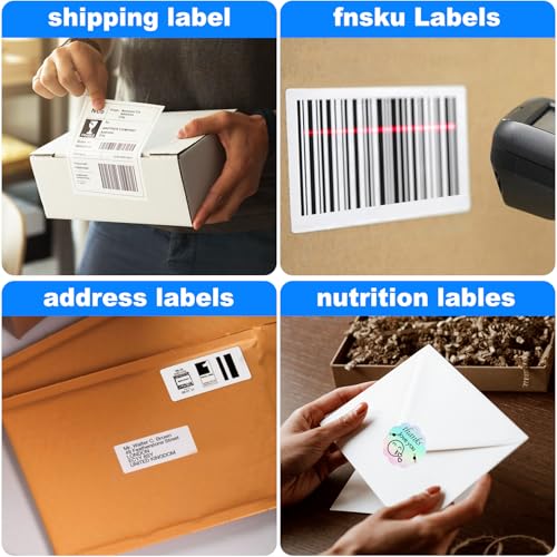 OausTect USB Thermal Label Printer, 1.57" - 4.3" Width Thermal Label for Shipping, Barcode, Receipts, Stickers, 150mm/sec High Speed Desktop Printer Compatible Windows, MAC