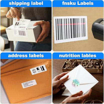 OausTect USB Thermal Label Printer, 1.57" - 4.3" Width Thermal Label for Shipping, Barcode, Receipts, Stickers, 150mm/sec High Speed Desktop Printer Compatible Windows, MAC