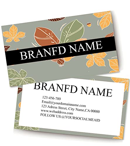 Business Cards Customizable,200 Pcs Premium Custom Cards for Business,Double Sided Personalized 3.5" X 2" Personalized Name Card No Additional Charge - color: Colorful-H
