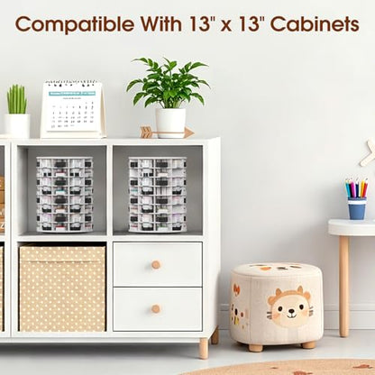Krafetto 80 Grids Rotating Ink Pad Storage Organizer Rack