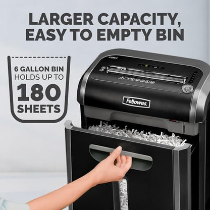 Fellowes ‎Powershred 79Ci 16-Sheet 100% Jam-Proof Heavy Duty Crosscut Paper Shredder Machine for Office and Home, Black/Dark Silver 3227919 - style: 16 Sheet