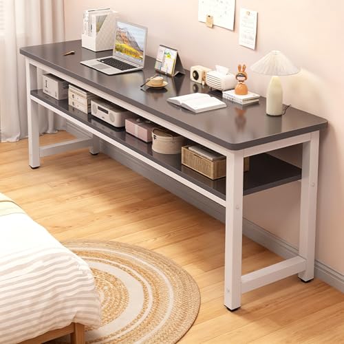 Escritorios Para Cuartos Narrow Desk for Small Spaces Small Office Table | Extra Long Desk, Computer Desk Escritorios Para Cuartos Narrow Desk Study Writing Table for Home Office Workstation - color: Ggg, size: W70.9" X D23.6" X H29"