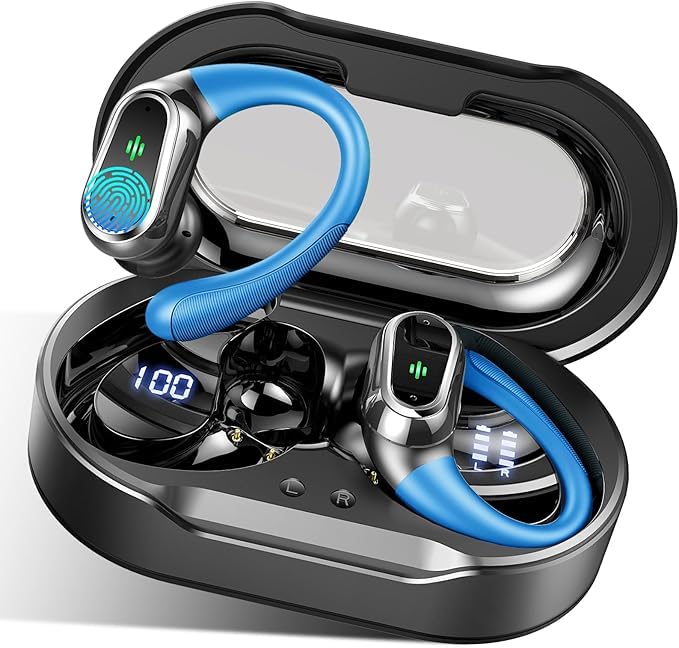 Wireless Earbuds, 2026 Bluetooth 5.4 Headphones, ENC Noise Canceling Mic - color: Loyal Blue