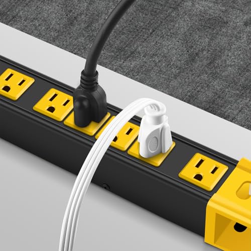 CCCEI Heavy Duty Surge Protector Power Strip. Black, 15ft, 1. - color: Black, size: 15ft