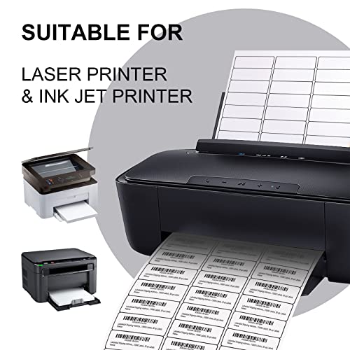Address Labels (15,000/500 Sheets) - 1" x 2-5/8" Mailing Labels, 30 UP Shipping Sticker for Laser and Inkjet Printers - color: 30 Up-15000 Labels