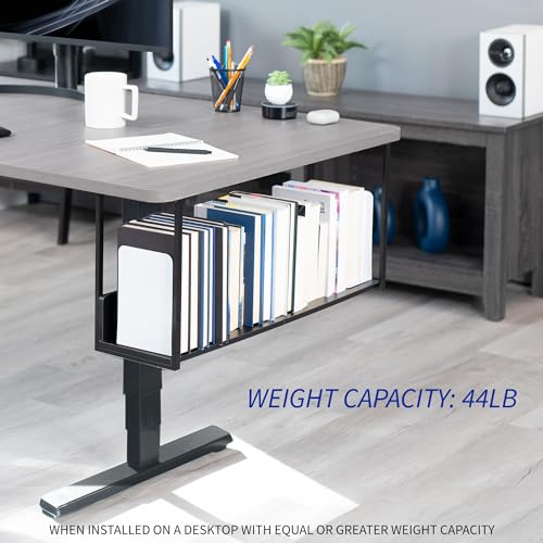 VIVO Black Under Desk 30 x 7 in Storage Shelf, DESK-SHELF30-UB