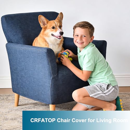 CRFATOP Accent Chair Cover, Stretch Armchair Slipcover for Living Room - color: Color A02