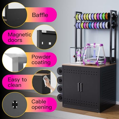 Heavy Duty 3D Printer Stand with Filament Storage,3D Printer Table