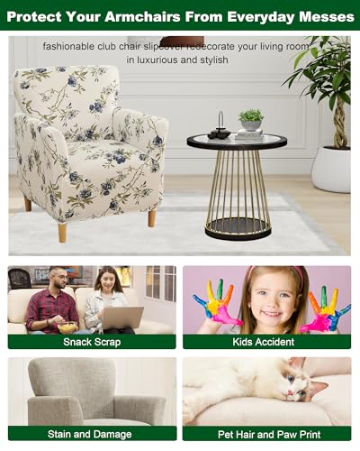 CRFATOP Accent Chair Cover, Stretch Armchair Slipcover for Living Room - color: Color A17
