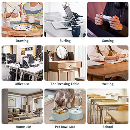 Desk Pad Blotter Mats Clear Organizer Office Table Protector Painting Desktopper Gamer Desk Pad with Mouse Pad for Laptop Computer Desktop Keyboard Pads Plastic Crystal Waterproof Mat Large 24x36 - size: 24 x 36 inch