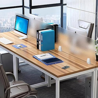 Acrylic Free Standing Privacy Screen for Desk Divider Home & Office Partitions - Portable Visual Distractions Privacy Panel for Table Top Workstation - size: 100x30cm(39.4x11.8")