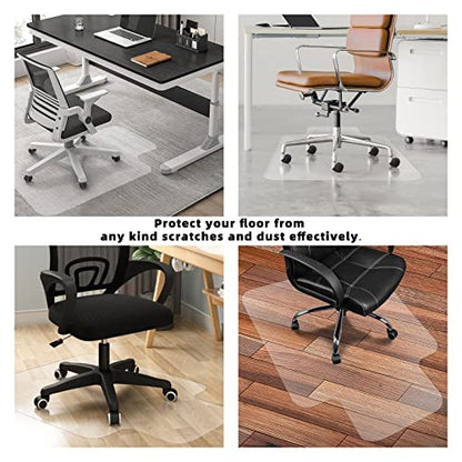 BesWin Office Chair Mat for Hardwood Floor, 36"x48" - size: 36" X 48" Rectangle with Lip (for Hard Floors)