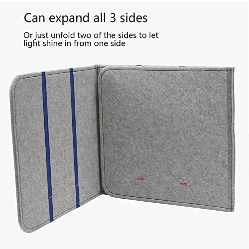 Acoustic Desk Divider, Fold-Up- Portable Barrier -Privacy Panel-Reduce Noise and Visual Distractions,Shields for Student Desks-Excellent for Offices and Schools,(Gray, 47" W x 15" H)