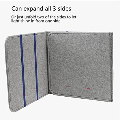 Acoustic Desk Divider, Fold-Up- Portable Barrier -Privacy Panel-Reduce Noise and Visual Distractions,Shields for Student Desks-Excellent for Offices and Schools,(Gray, 47" W x 15" H)