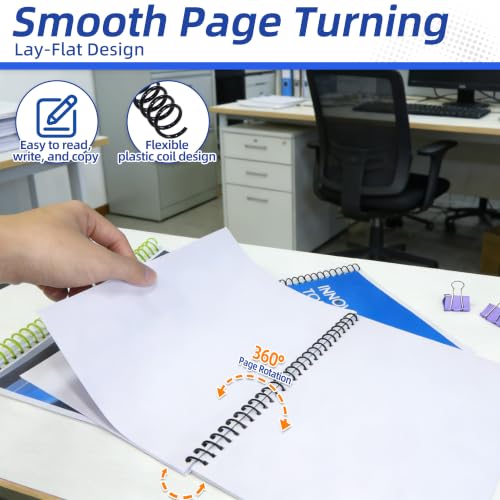 Rayson 3/8" Plastic Spiral Binding Coil, 60 Sheets Capacity, 4:1 Pitch 9.5mm Black Coil Binding Spines for Business and Educational Purposes, Pack of 100 - size: 3/8" (60 Sheets Capacity)
