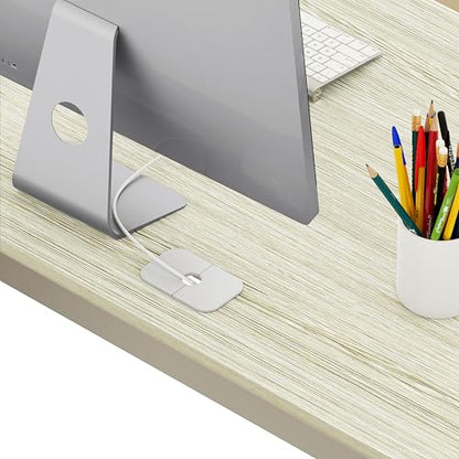 SHW 55 x 60 Commercial-Grade L-Shape Corner Office Computer Desk, Maple | 10-Year Limited Warranty - color: Maple