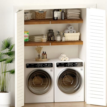 Gashell Wire Shelf Covers, Bamboo Wire Rack Covers for Pantry, Closet (4pcs, 25" W x 12" D) - size: 25"W x 12"D