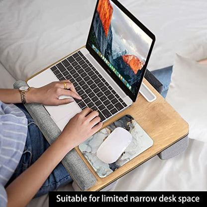 Audimi Small Mouse Pad 6 x 8 Inch, Mini Mouse Pad Thick for Laptop Wireless Mouse Home Office Travel, Portable & Washable (Grey Marble) - color: Grey Marble