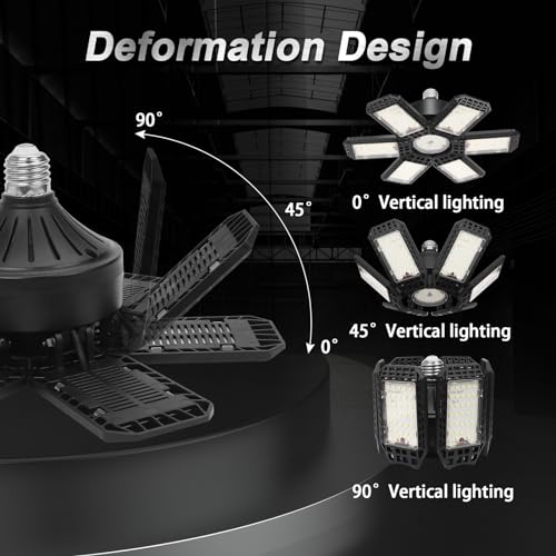 AUDLES Garage Lights 2 Pack, Garage Lights Ceiling LED 20000LM 6500K - size: Standard 200W-2PACK