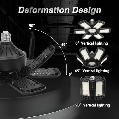 AUDLES Garage Lights 2 Pack, Garage Lights Ceiling LED 20000LM 6500K - size: Standard 200W-2PACK