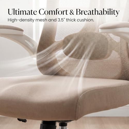 Ergonomic Office Desk Chair High Back Mesh Computer Chair (08beige, Chair) - color: 08beige