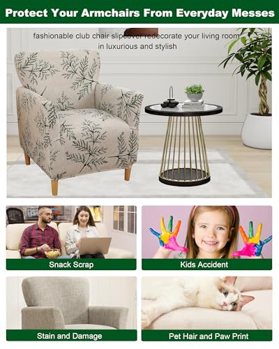 CRFATOP Accent Chair Cover, Stretch Armchair Slipcover for Living Room - color: Color A19