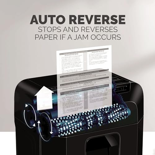 Fellowes AutoMax 100MA 100-Sheet Micro-Cut Autofeed 2-in-1 Paper Shredder for Office/Small Office & Powershred Performance Shredder Oil, 16 oz. Extended Nozzle Bottle (3525010)