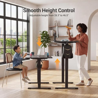 Claiks Electric Standing Desk, 55x24 Inch, Black - color: Black, size: 55 Inch