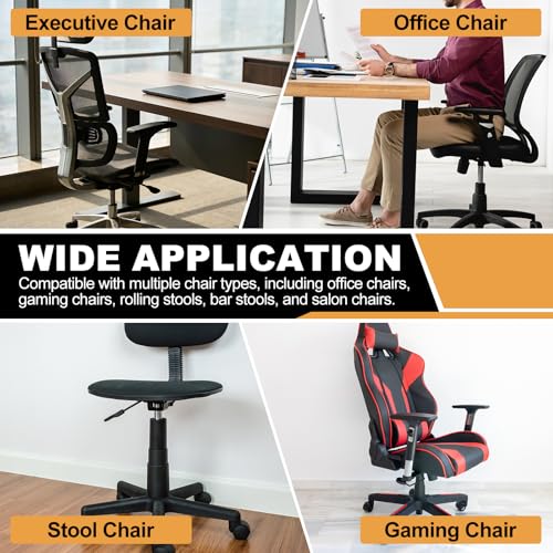 uxcell Office Chair Gas Cylinder, 16.9 Inch Class 3 Gas Cylinder Replacement Universal Hydraulic Pneumatic Lift Piston for Office Gaming Chair Desk Stools, Black - color: Black, size: 16.9 Inch