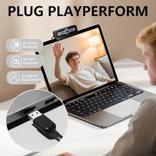 1080P HD Webcam with Microphone, USB Computer Camera for Laptop PC Desktop - style: 1080Pro webcam