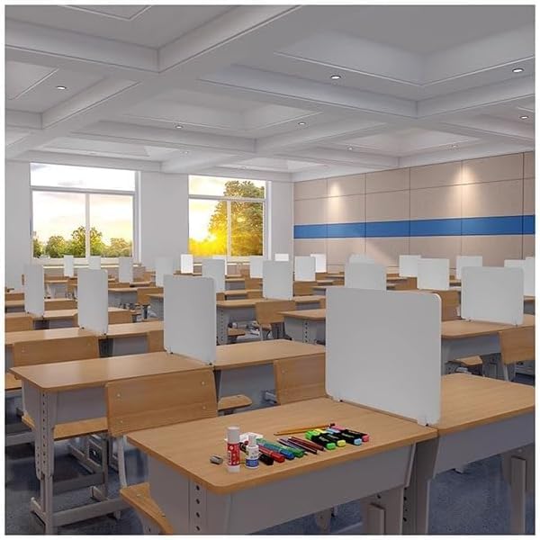 Acoustic Desk Divider Soundproof Privacy Panel Noise Reducing Partition for Students Tabletop Divider (Size: 40 x 50 cm) Enhance Focus and Productivity - size: 40x50cm